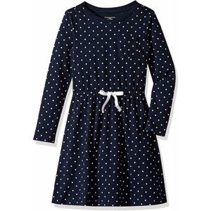 Essentials Little Girls' Long-Sleeve Elastic Waist